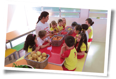 Espaço Refeitório - Jardim e Pré - de 3 a 5 anos